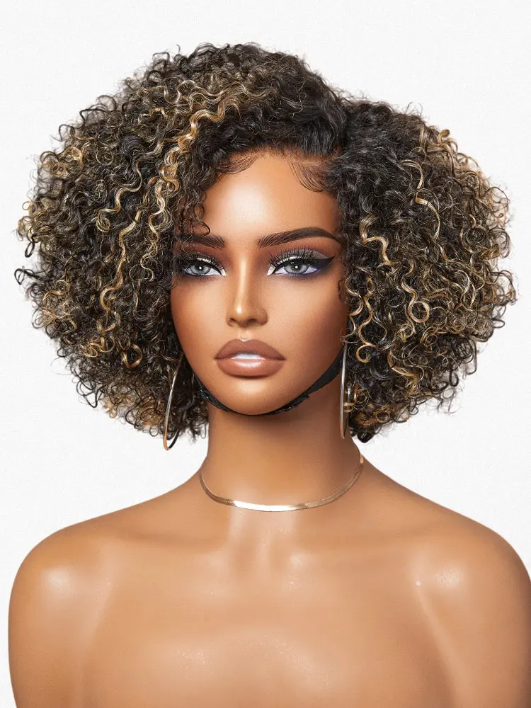 Side-Part Short Curly Wig, detail 2 view thumbnail
