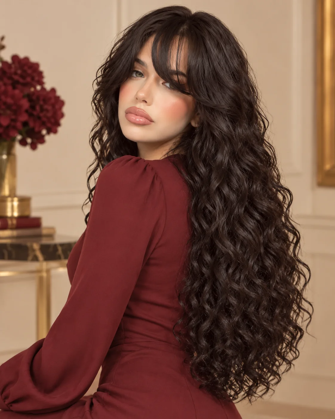 26-inch 6×6 HD Closure Custom-Colour Wig