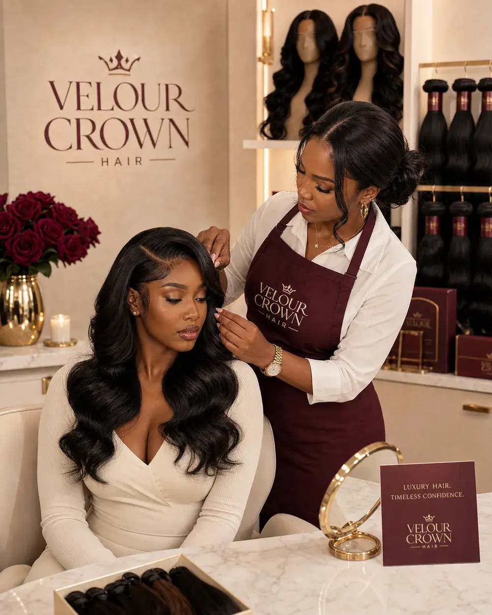 Consultation and styling moment