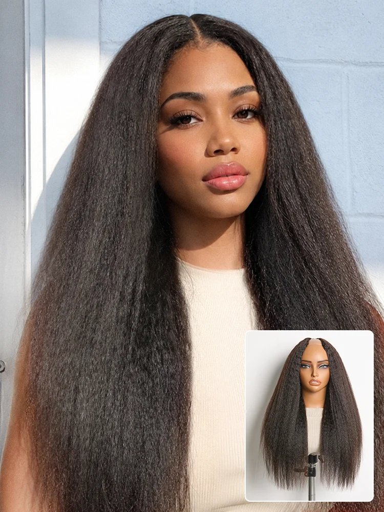 Luvme Full Kinky Straight V-Part Wig, front view
