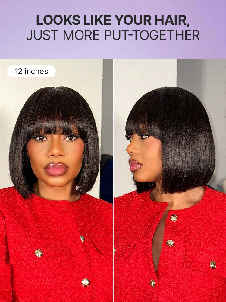 Luvme Yaki Straight Bob with Bangs, front view