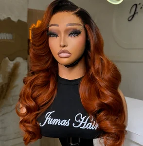 Copper Red Loose Wave Lace Wig