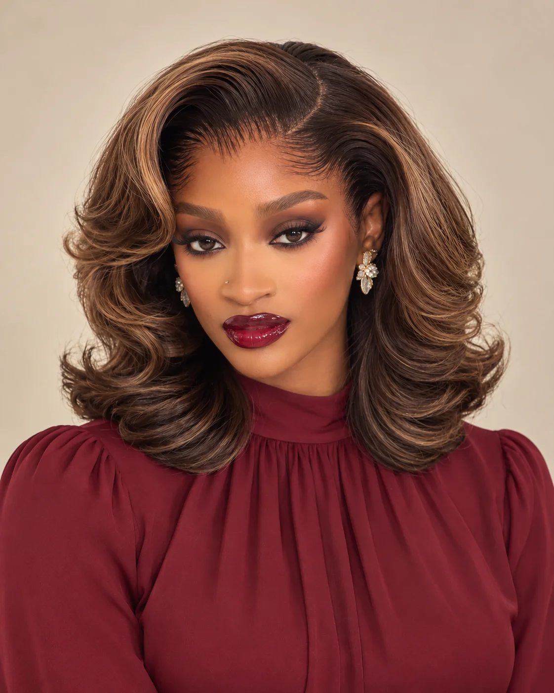12-inch 6×6 HD Closure Custom-Colour Wig
