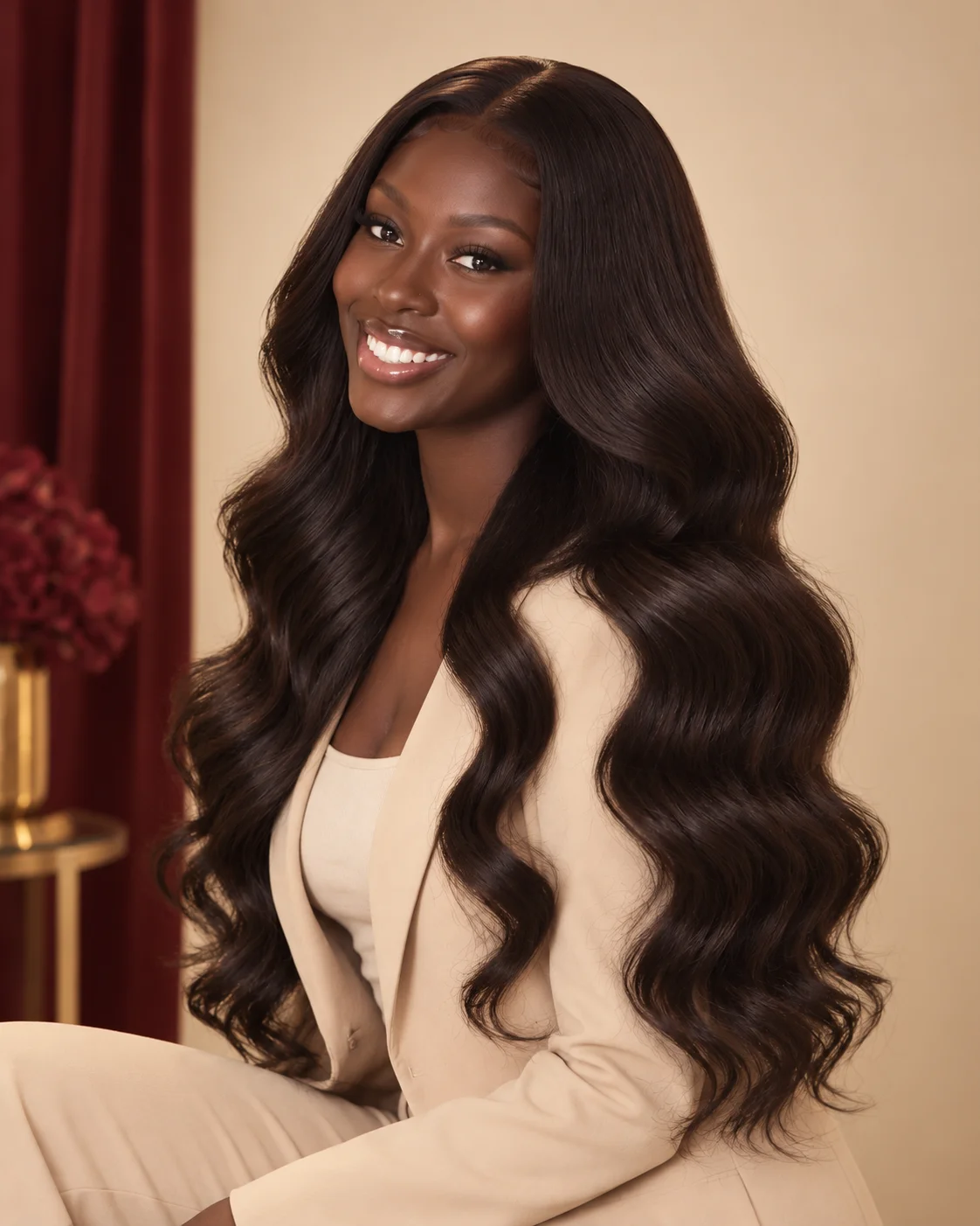 20-inch 5×5 HD Closure Custom-Colour Wig
