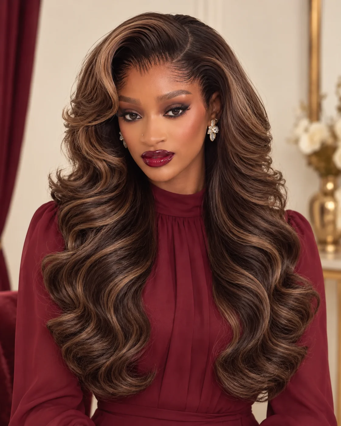 24-inch 13×6 HD Frontal Custom-Colour Wig